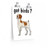 Brittany Dog Premium Matte vertical posters, 7 Sizes, Can be Customized, Made in the USA!!