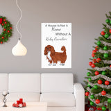 Ruby Cavalier King Charles Spaniel Premium Matte vertical posters, 7 Sizes, FREE Shipping, Made in the USA!!