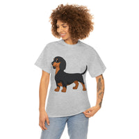 Dachshund Unisex Heavy Cotton Tee, S - 5XL, 12 Colors, Light Fabric, FREE Shipping, Made in USA!!