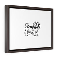 Shih Tzu Horizontal Framed Premium Gallery Wrap Canvas