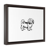 Shih Tzu Horizontal Framed Premium Gallery Wrap Canvas