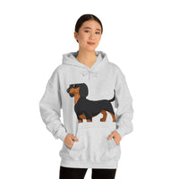 Dachshund Unisex Heavy Blend™ Hooded Sweatshirt, S - 5XL, 13 Colors, Cotton/Polyester, FREE Shipping, Made in USA!!