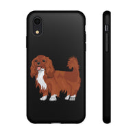 Ruby Cavalier King Charles Spaniel Tough Cases, Matte/Glossy, Outer Shell, 2 Layer Case For Protection, Over 30 Cases!!