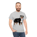 Australian Shepherd Unisex Heavy Cotton Tee, S-5XL, 12 Colors, 100% Cotton, Light Fabric, FREE Shipping, Made in USA!!