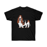 Basset Hound Unisex Ultra Cotton Tee, S - 5XL, 10 Colors, FREE Shipping, Made in USA!!