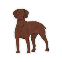 Vizsla Kiss-Cut Stickers, 4 Sizes, White or Transparent, FREE Shipping, Made in the USA!!