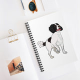 English Springer Spaniel Spiral Notebook - Ruled Line, 118 pages, Can Add Text to Cover, Change Color, Made in the USA!!