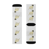 Mastiff Sublimation Socks, 95% Polyester, 3 Sizes, Cushioned Bottoms, Made in the USA!!