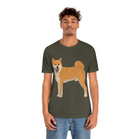 Shiba Inu Unisex Jersey Short Sleeve Tee, S - 3XL, 16 Colors, 100% Cotton, Light Fabric, FREE Shipping, Made in USA!!