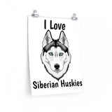 Siberian Husky Premium Matte vertical posters