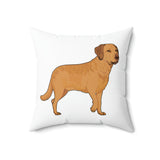 Chesapeake Bay Retriever Spun Polyester Square Pillow, 4 Sizes, Polyester, Double Sided Print, FREE Shipping, Made in USA!!