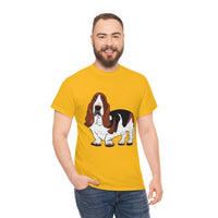 Basset Hound Unisex Heavy Cotton Tee, S - 5XL, 12 Colors, 100% Cotton, FREE  Shipping, Made in USA!!