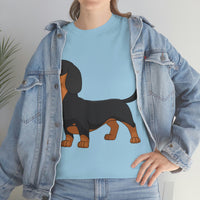 Dachshund Unisex Heavy Cotton Tee, S - 5XL, 12 Colors, Light Fabric, FREE Shipping, Made in USA!!