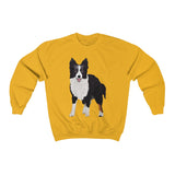 Border Collie Unisex Heavy Blend™ Crewneck Sweatshirt, Cotton/Polyester, Loose Fit, FREE Shipping, Made in the USA!!