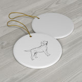 Labrador Retriever Ceramic Ornaments