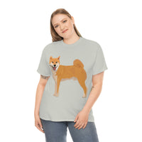 Shiba Inu Unisex Heavy Cotton Tee, Cotton, Medium Fabric, S - 5XL, 12 Colors, FREE Shipping, Made in USA!!