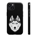 Siberian Husky Tough Cell Phone Cases, 33 Types of Cases, 2 Layer Case, Impact Resistant, FREE Shipping, Made in USA!!