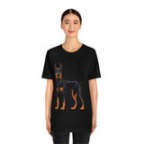 Doberman Pinscher Unisex Jersey Short Sleeve Tee