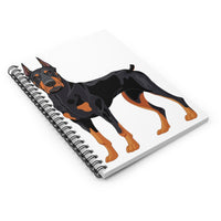 Doberman Pinscher Spiral Notebook - Ruled Line