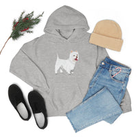 West Highland White Terrier Unisex Heavy Blend™ Hooded Sweatshirt, S - 5XL, Cotton/Polyester, FREE Shipping, Made in USA!!