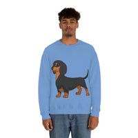 Dachshund Unisex Heavy Blend™ Crewneck Sweatshirt, S - 2XL, 14 Colors, Cotton/Polyester, Medium Fabric, FREE Shipping, Made in USA!!
