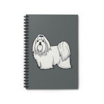 Maltese Spiral Notebook - Ruled Line, 118 Pages, Shopping List, School Notes, Poems, FREE Shipping, Made in USA!!