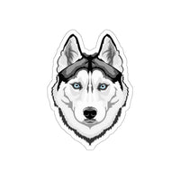 Siberian Husky Die-Cut Stickers, Water Resistant Vinyl, 5 Sizes, Matte Finish, Indoor/Outdoor, FREE Shipping, Made in USA!!