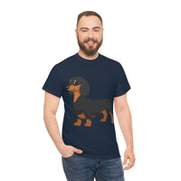 Dachshund Unisex Heavy Cotton Tee, S - 5XL, 12 Colors, Light Fabric, FREE Shipping, Made in USA!!