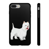 West Highland White Terrier Tough Cell Phone Cases, Impact Resistant, Matte or Glossy, FREE Shipping, Made in USA!!