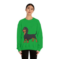 Dachshund Unisex Heavy Blend™ Crewneck Sweatshirt, S - 2XL, 14 Colors, Cotton/Polyester, Medium Fabric, FREE Shipping, Made in USA!!