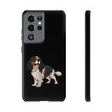 Tricolor Cavalier King Charles Spaniel Tough Cell Phone Cases, Glossy/Matte, Google, Samsung, iPhone, FREE Shipping, Made in USA!!