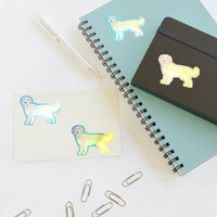 Golden Retriever Sticker Sheets, 2 Image Sizes, 3 Image Surfaces, Water Resistant Vinyl, FREE Shipping, Made in USA!!