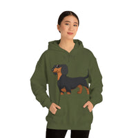 Dachshund Unisex Heavy Blend™ Hooded Sweatshirt, S - 5XL, 13 Colors, Cotton/Polyester, FREE Shipping, Made in USA!!
