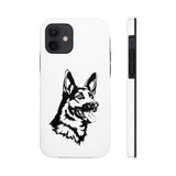 German Shepherd Case Mate Tough Phone Cases, Over 30 Sizes, Impact Resistant, Rubber Liner, FREE Shipping, Made in USA!!