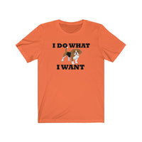 I do what I want Beagle Unisex Jersey Short Sleeve Tee