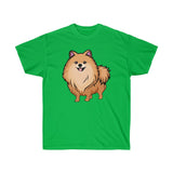 Pomeranian Unisex Ultra Cotton Tee, Made in USA
