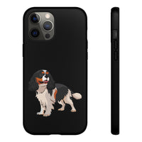 Tricolor Cavalier King Charles Spaniel Tough Cell Phone Cases, Glossy/Matte, Google, Samsung, iPhone, FREE Shipping, Made in USA!!