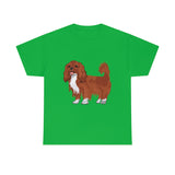 Ruby Cavalier King Charles Spaniel Unisex Heavy Cotton Tee, 12 Colors, S - 5XL, 100% Cotton, FREE Shipping, Made in USA!!