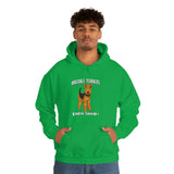 Airedale Terrier Unisex Heavy Blend Hooded Sweatshirt, S - 5XL, 12 Colors, Cotton/Polyester, FREE Shipping, Made in USA!!