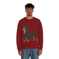 Dachshund Unisex Heavy Blend™ Crewneck Sweatshirt, S - 2XL, 14 Colors, Cotton/Polyester, Medium Fabric, FREE Shipping, Made in USA!!
