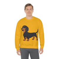 Dachshund Unisex Heavy Blend™ Crewneck Sweatshirt, S - 2XL, 14 Colors, Cotton/Polyester, Medium Fabric, FREE Shipping, Made in USA!!
