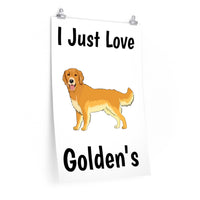 Golden Retriever Premium Matte vertical posters, 7 Sizes, Matte Finish, Museum Grade Paper, FREE Shipping, Made in USA!!