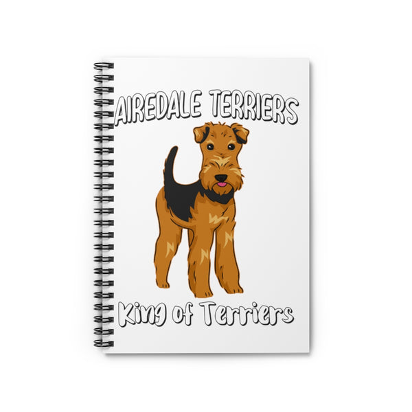 Airedale Terrier Spiral Notebook - Ruled Line, Journal