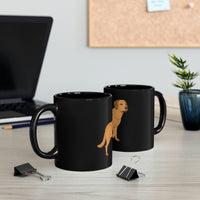 Chesapeake Bay Retriever 11oz Black Mug, Ceramic, FREE Shipping, Made in USA!!