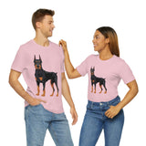 Doberman Pinscher Unisex Jersey Short Sleeve Tee