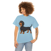 Dachshund Unisex Heavy Cotton Tee, S - 5XL, 12 Colors, Light Fabric, FREE Shipping, Made in USA!!