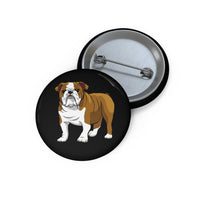 Bulldog Custom Pin Buttons