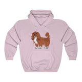 Ruby Cavalier King Charles Spaniel Unisex Heavy Blend™ Hooded Sweatshirt, S - 5XL, 12 Colors, Cotton/Polyester, Made in the USA!!