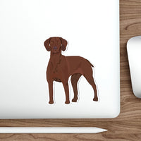 Vizsla Die-Cut Stickers, Indoor and Outdoor Use, Waterproof, Matte Finish, FREE Shipping, Made in the USA!!