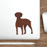 Vizsla Die-Cut Stickers, Indoor and Outdoor Use, Waterproof, Matte Finish, FREE Shipping, Made in the USA!!